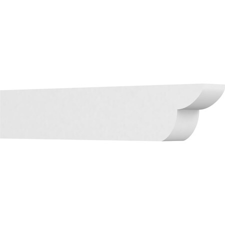 Ekena Millwork Standard Crestline Architectural Grade PVC Rafter Tail, 5"W X 8"H X 42"L RFTP05X08X42CRE